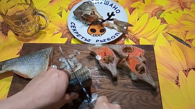 ЯЗЬ С ИКРОЙ ? РАЗДЕЛЫВАЮ КРУПНОГО ВЯЛЕНОГО ЯЗЯ