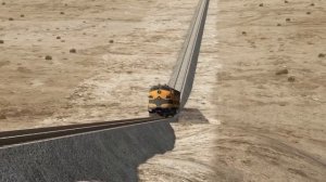 поезд и гора