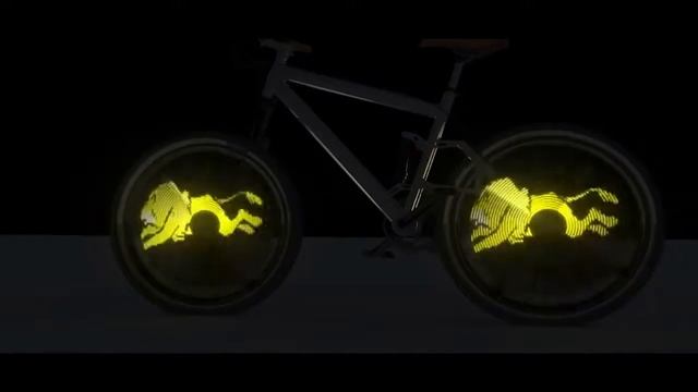 Светящиеся колеса велосипеда смотреть онлайн