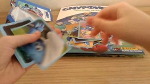 Обзор журнала и наклеек Panini "Смурфики. Затерянная деревня"./ PANINI Smurfs. The lost village.