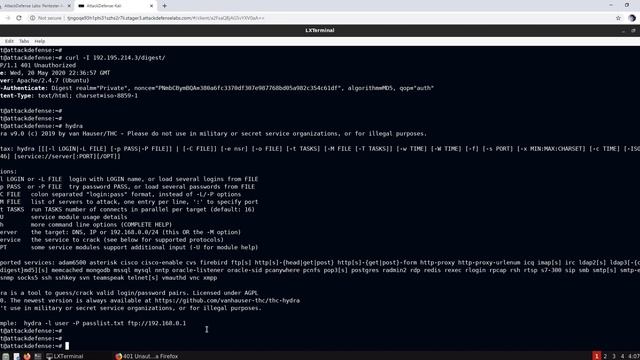 Linux Security Exploitation: Attacking HTTP Authentication with Hydra
