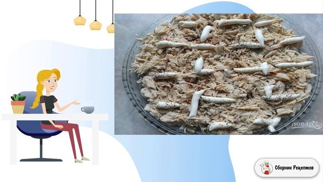 Салат с курицей и шампиньонами и сыром. Приготовление рецепт с фото