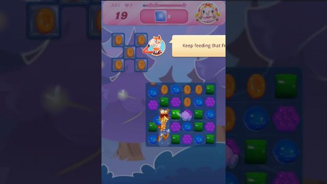 Candy Crush Saga Level 531 - Sugar Stars,  4 Moves Completed, No Boosters