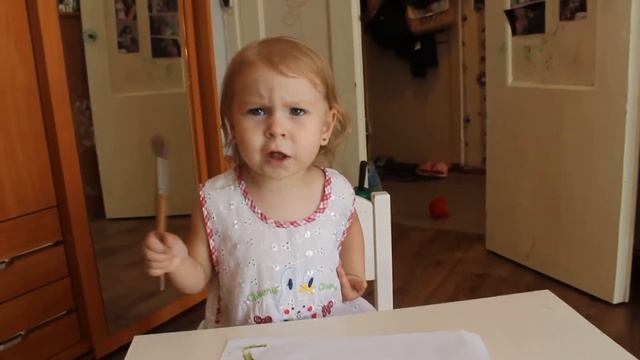 рисуем красками свинку и цветочки| we draw fingers, pig and flower смотреть онлайн