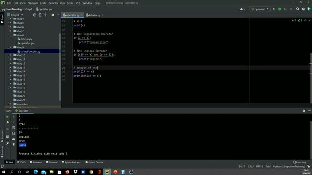 Introduction to Operators in Python (Chap8)