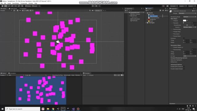 How To Set A Sprite To Particles In Unity Software Particle System | Particles Material Tutorial