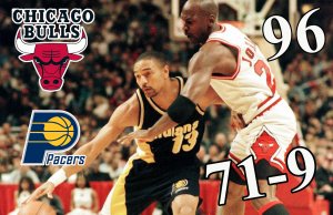 НБА СЕЗОН 1996 CHICAGO BULLS - INDIANA PACERS КОНЕЦ СЕЗОНА! БЫКИ ИДУТ НА РЕКОРД!!!