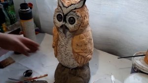 Сова из бетона своими руками.