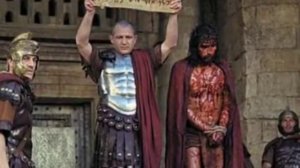 Христианский стих и кадры из кинофильма "Страсти Христовы"