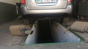 Subaru Outback Exhaust выхлоп без глушителей