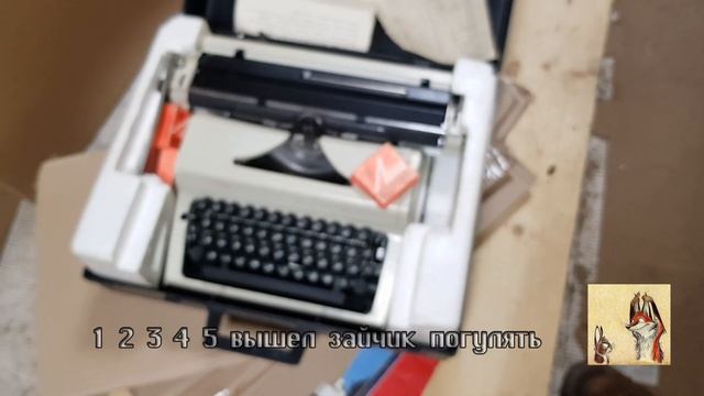 Печатная машинк Пишущая машинка Любава Пластиковый Чемодан Документы