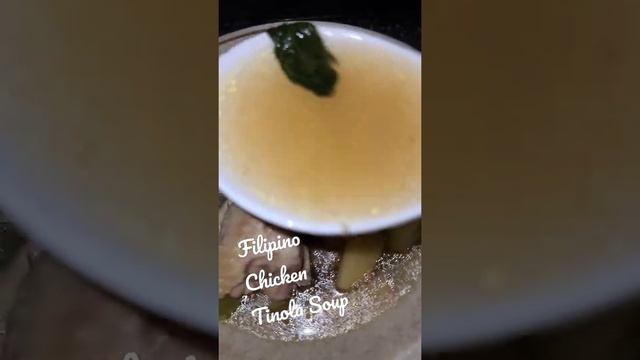 Filipino Chicken ? Tinola soup with sayotechayote and spinach for lunch ?