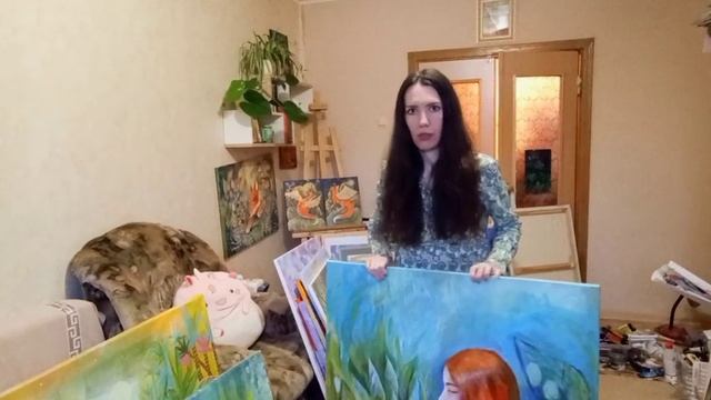 Обзор моих картин / Картины в наличии / Уютные авторские картины для дома/  Painting for sale/Artis