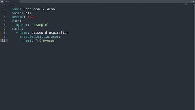 User password expiration - Ansible module user