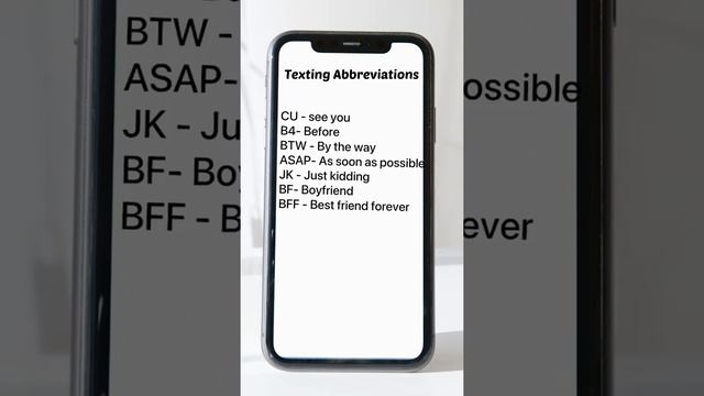 How to text abbreviations 💡🙂