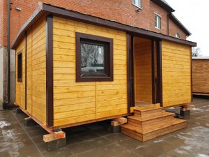 Модульный Домик 6х4,6м с банной комнатой. Мобильная баня.