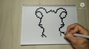 Как нарисовать мышку по клеточкам.