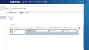 How to customize document types | OpenText Core for SAP SuccessFactors