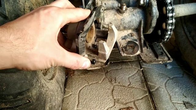 КАК заменить Тормозные КОЛОДКИ на квадроцикле Линхай М 150 200 смотреть онлайн