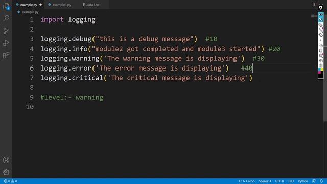 Logging in Python | Logging Levels | How to Log Messages in Python | Advanced Python Tutorial