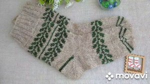 Вязание. НОСКИ ЖАККАРДОМ  в коллекцию "НОСОЧНАЯ ЭПОПЕЯ". Готовая работа июля. / Knitted Socks.