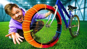 ЗАМЕНИЛ ПОКРЫШКУ ВЕЛОСИПЕДА НА ЖЕЛЕЙНОГО ЧЕРВЯКА