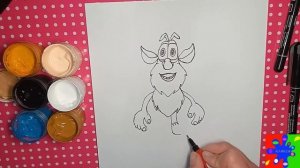 Буба. Рисую Бубу из Мультфильма.