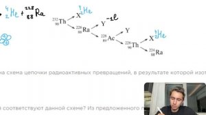 На рисунке показана схема цепочки радиоактивных превращений, в результате которой изотоп - №26391