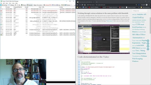 Fiddler tutorial to help Webscraping & API calls / Monitor the Network traffic