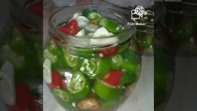 Перец острый,  маринованный на зиму / Qalampir (garimdori) Tuzlash