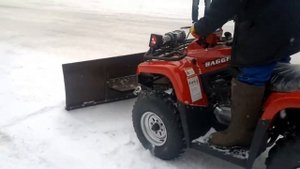 Снегоотвал для квадроциклов универсальный