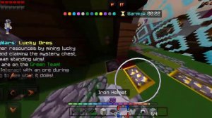 playing on hive in Minecraft pocket edition and doing fun