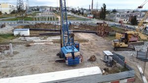 Строительство путепровода по Шоссе Героев Сталинграда.