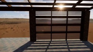 терраса на опорах из кирпича