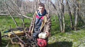 "У тебя такого нет" Трицикл на переднем приводе.- самодельный мотоблок.