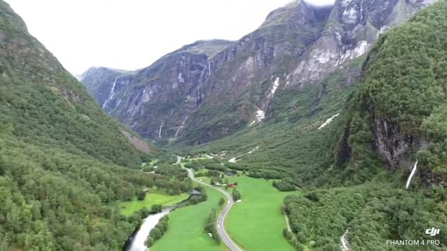 Sognefjord from the air.. drone views, Norway is amazing смотреть онлайн