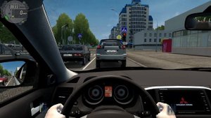 City Car Driving - Поездка на дачу на лансере