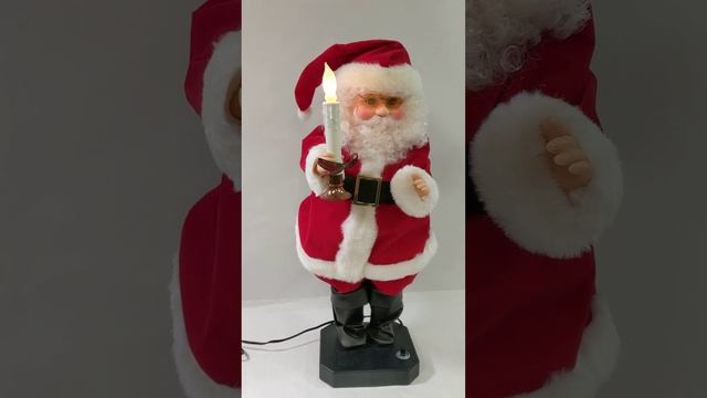 Dancing Singing Animated Santa with Candle