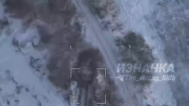 Прилет Ланцета в украинскую САУ Krab смотреть онлайн