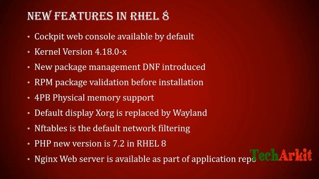 RHEL 8 Amazing New Features | Interview Q & A | Tech Arkit смотреть онлайн