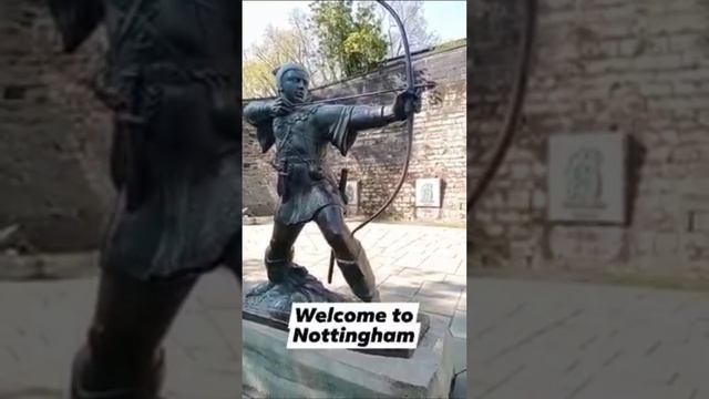 Welcome to Nottingham - Robin Hood Statue Nottingham #Shorts