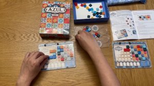 Играем в настольную игру AZUL MINI (Азул дорожная версия)