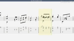 Guitar TAB - Matteo Carcassi : Opus 59 No 34 Waltz in D | Tutorial Sheet Lesson #iMn