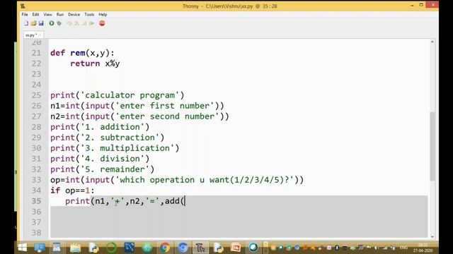 Calculator Program in Python | Python Programs