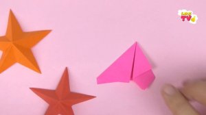 Оригами ЗВЕЗДА ИЗ БУМАГИ. Как сделать звезду из бумаги, поделки на 9 мая - объемная звездочка