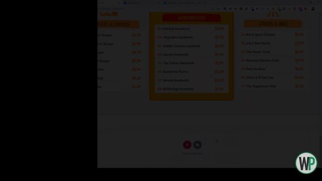 Fast Food / Restaurant Website Design Tutorial - Web Design Speed Art - Elementor