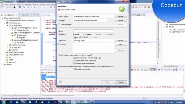 Java web application developement Database connectivity with mysql register page.