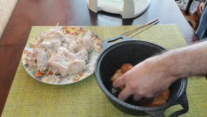 Шашлык из курицы на шпажках в аэрогриле | 2 рецепта маринада