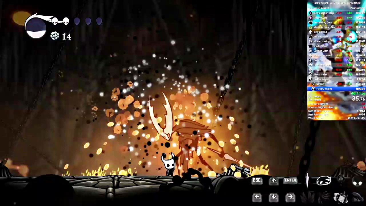 Hollow Knight - All Skills in 48m 36s by JackmanMarcus - 1st place. (JackmanMarcus - twitch)