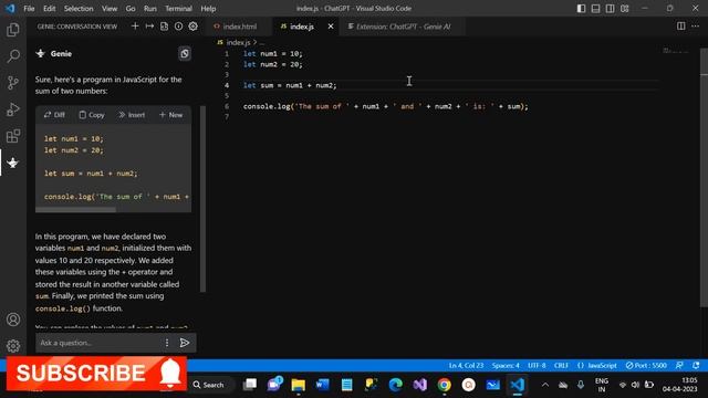 Can you use ChatGPT in VS Code?? | ChatGPT Tutorial - for all College students & Coders